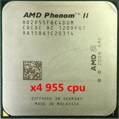 AMD Phenom II X4 955 3.2 GHz Quad-Core CPU Socket AM3 HDZ955FBK4DGM Processor - Image 1 of 3