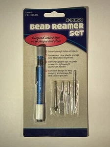 Fire Mountain Gems Beads Diamond Coated Bead Reamer Set 4 piece for Beading NEW - Picture 1 of 22