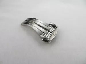 Nuova spazzola 18 mm autentica OMEGA acciaio inox fibbia deployante 18 94521883 E - Foto 1 di 5