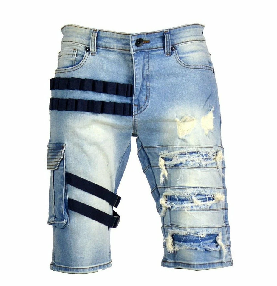 Pantalones Cortos Tácticos Para Hombre Focus Vintage Azul Con Correa Talla 40 ¡Nuevos! Foto 1 de 1