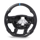 Hot Custom Glossy Carbon Fiber Steering Wheel Nappa Perforated Leather D Type