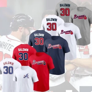 HOT NEW - Drake Baldwin #30 Atlanta Braves 2025 Player Name & Number For Fans - Picture 1 of 8