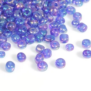 50g Blue/Violet AB Seed Beads Glass 2mm Size 11/0 J09081XA - Picture 1 of 2
