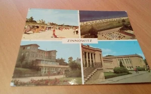 Alte AK Zinnowitz Haus Schmirgal Kulturhaus Strand Kulturhaus Sportanlage DDR - Bild 1 von 7