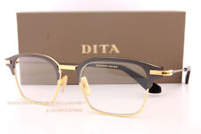 DITA Eyeglass Frames TYPOGRAPHER DTX142-A-01 Black Iron-Yellow Gold