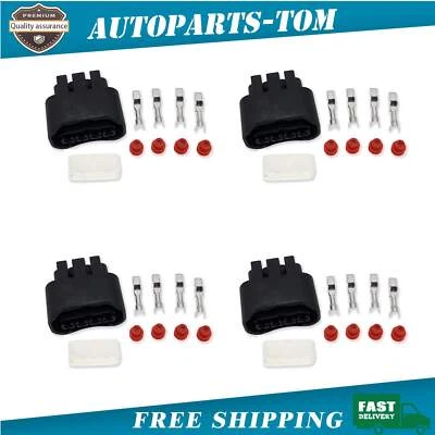 Pacote com 4 conectores de plugue de bobina de ignição para Toyota Lexus Camry Yaris novo - Imagem 1 de 4