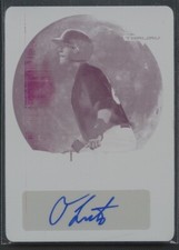 2017 Leaf Metal Draft #BA-TL1 Tristen Lutz 1/1 Printing Plates Magenta