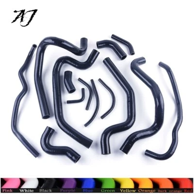 Для Toyota MR2 MK1 AW11 шасси '84-'89 4A-GE MT силиконовый охлаждающей жидкости шланги 14 шт. - Изображение 1 из 4