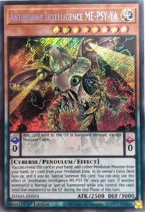 Antihuman Intelligence ME-PSY-YA - DAMA EN024 - Secret Rare 1st Edition Yugioh - Picture 1 of 1