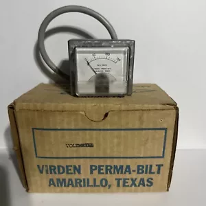 Vintage NOS Lifetime Products Voltmeter AC Virden Permanent-Bilt Amarillo, TX - Picture 1 of 7