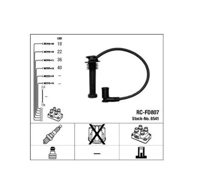 CAVI CANDELA NGK 8541 FORD FIESTA,FOCUS,MONDEO,PUMA-MAZDA-TRIUMPH-VOLVO - Immagine 1 di 2