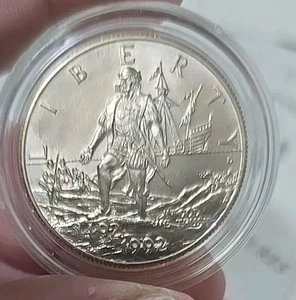 1992-D Christopher Columbus 500 Year Commemorative Coin Half Dollar  - Picture 1 of 2