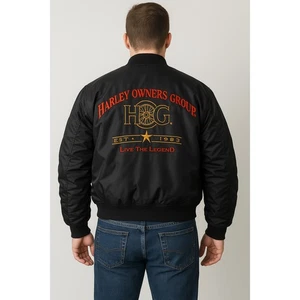 Giacca Bomber Harley Davidson Harley Owners Group HOG Nera Live the Legend XXL - Foto 1 di 12