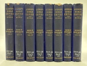 Decline Fall Roman Empire Gibbon Eight Volumes 1908 London John Murray Ex-lib - Bild 1 von 12