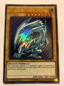 YUGIOH! Blue-Eyes White Dragon LCKC-EN001 Ultra Rare 1st Edition NM SDK ART - Picture 1 of 1