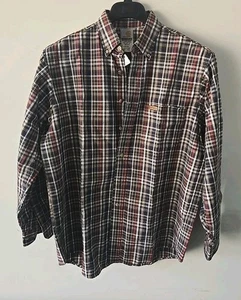 Carhartt Heavyweight Flannel LS Plaid Shirt NWT Size Medium Genuine Official VTG - Picture 1 of 3