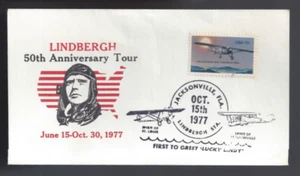 1977 Jacksonville Florida Lindbergh Anniversary Tour cover - Picture 1 of 2