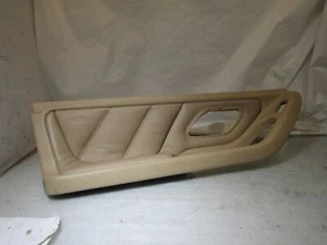 BMW 7 series E38 facelift left front door card leather insert handle beige - Picture 1 of 7