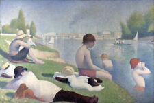 Georges Seurat Bathing at Asnieres Giclee Canvas Print Various Sizes