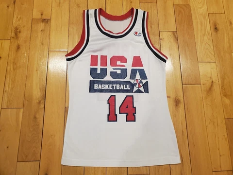 Vtg 1992 Champion Charles Barkley USA Basketball Dream Team NBA JERSEY 36 Suns Cover