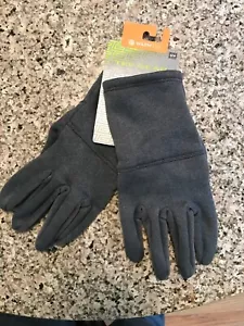 TEK GEAR S/M WARM TEK STRETCH GLOVES TOUCH SCREEN COMPATIBLE $28 NWT GRAY - Picture 1 of 6