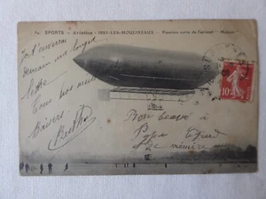 CARTE POSTALE AEROSTATION AERONEF MALECOT ISSY LES MOULINEAUX - Picture 1 of 2
