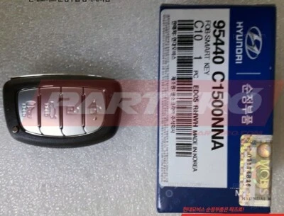 Genuine 95440 C1500NNA FOB Smart Key + Key Blank for Hyundai Sonata 2018-19 4B - Image 1 of 3