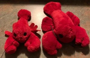 Mary Meyer Maine Red Lobster Puppet Plush Stuffed Animal Soft Toys Pair - Picture 1 of 2