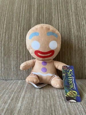 Пряничный человек от Шрека плюшевая игрушка заводской Dreamworks новый с ярлыками! РЕДКАЯ - Изображение 1 из 4