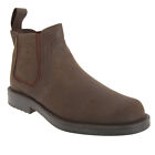 Roamers Mens Twin Gusset Softie Leather Dealer Boots (DF295)