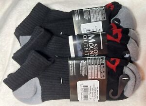 3 Pair Black Gray Low Cut Ascend 70% Merino Wool Socks Ballston Size Medium 5-9