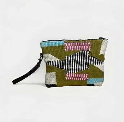 URBAN OUTFITTERS 100% хлопок современный BohoChic сплетенный кошелек с ремешком застежки/сумочки - Изображение 1 из 4