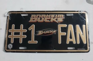 NHL Anaheim Ducks Hockey #1 Fan aluminum license plate - Picture 1 of 7