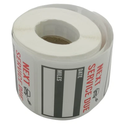 2"x2" US 300  Oil Change Service Reminder Stickers Window Lite Sticker Pack - Image 1 of 4