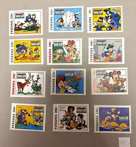 DD2.753 Tanzania MNH Disney Cartoni Animati Animazione Safari Club Topolino Paperino Pippo - Foto 1 di 6