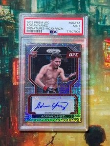 2022 ADRIAN YANEZ PSA9 /25 MOJO AUTO UFC PANINI PRIZM ROOKIE CARD RC MEXICO!! - Picture 1 of 1