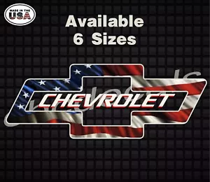 Cbcdecals- Custom Decal For Chevrolet ( B0W TIE) American Flag For Back Glass - Bild 1 von 1