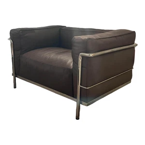 Cassina Sessel LC3 Leder Natur Ökologische Polsterkissen Synthetik - Bild 1 von 1