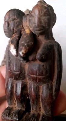 Art Tribal XIXe Fétiche Senufo Statuette Afrique Africain Sculpture statue Bois  - Photo 1/4