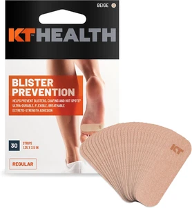 KT Health Blister Prevention Tape – 30 Precut Strips for Blister Protection, Str - Picture 1 of 5