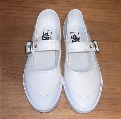 Vans Kids White Mary Jane — 第 1/4 张图片
