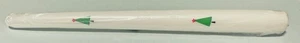 5 LOVELY 10" WHITE DINNER CANDLES DECORATED WITH CHRISTMAS TREES - UNUSED IN PKG - Picture 1 of 4