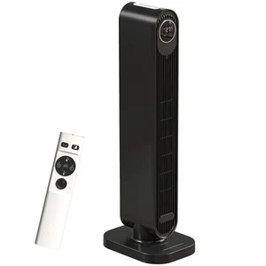 HOMCOM 2000W Ceramic Electric Heater with Fan, Timer, Oscillation - Black - Picture 1 of 12