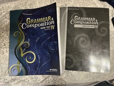 Abeka Grammar & Composition Worktext And Quiz And Test Key IV - Image 1 of 4