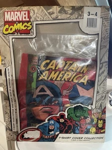 T-shirt Rossa Marvel Captain America Bambino 3-4 anni Edizione Cover Collection - Imagen 1 de 3