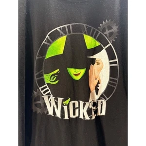 T-shirt musicale Wicked Broadway nero verde cotone biologico XL - Foto 1 di 4