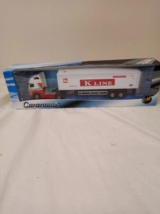 Cararama Maßstab 1:50 565 - Volvo Globetrotter XL LKW (K LINE) - weiß/rot - Bild 1 von 8