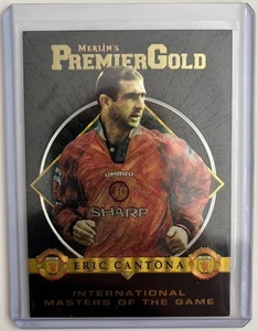 1996-97 Merlin Premier Gold Eric Cantona International Master Of The Game - Bild 1 von 2