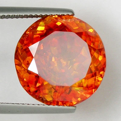18,35 ct NARANJA PROFUNDO BRILLANTE MEJOR ESFALERITA NATURAL BRILLANTE Ver Vdo 2138 AC Foto 1 de 2