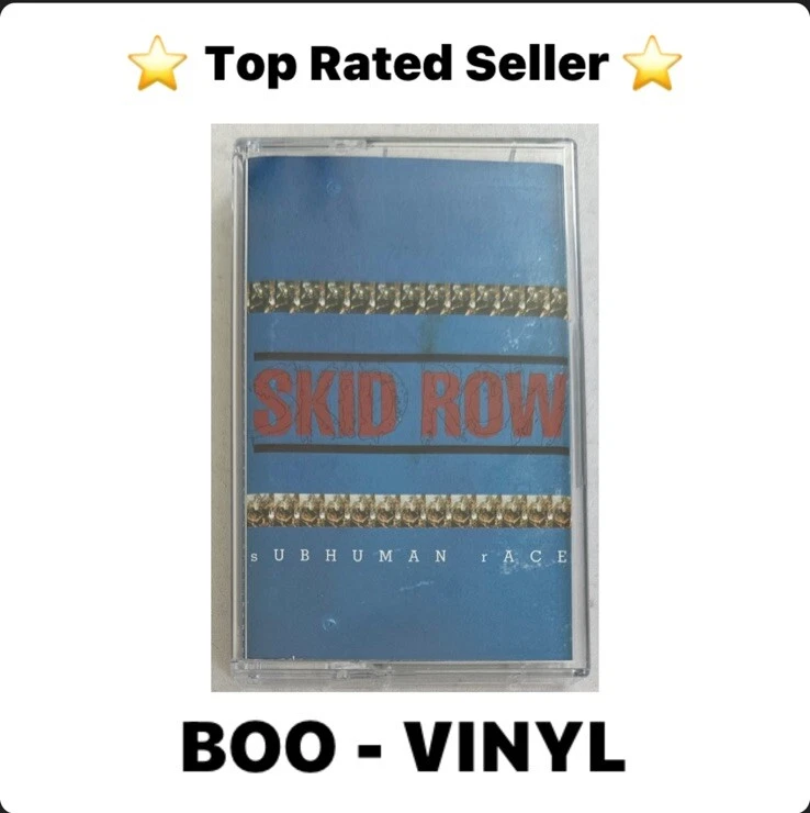 Skid Row Subhuman Race Cassette Tape Heavy Metal VG+ / M Condition - Image 1 of 4